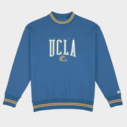 UCLA Football Embroidered Tri-Stripe Crewneck