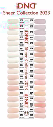 DND Duo Gel - Collection 13 (856 - 892) - 36 pc - Free Chart