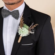Silver Sage Boutonniere (Set of 3)
