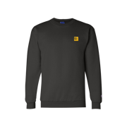 MRL Logo Embroidered Black Crewneck Sweatshirt