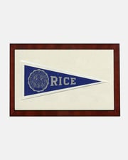Vintage Rice Framed Pennant