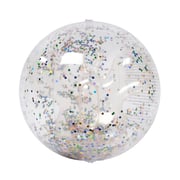 3D Inflatable Beach Ball | Cotton Candy Glitter