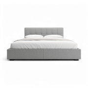 Oliver Fabric Bed Gray
