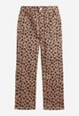High Rise Straight Fit Cheetah Denim