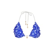 Lettuce Edge Bralette Bikini Top - Surfside