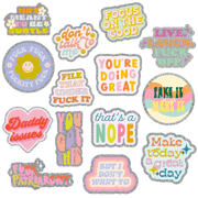 Non-Packaged Individual Glitter Stickers