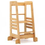 Montessori Toddlers Kitchen Step Stool with Height Adjustable Platform