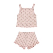 2pc Roses Shortie Set