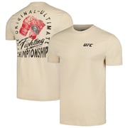 Men's Cream UFC Gloves Up T-Shirt