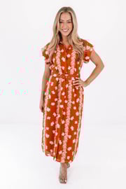 The Aubrey Belted Button Up Midi Dress