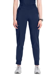 Infinity Women's Mid Rise Tapered Jogger Scrub Pant | Navy Blue