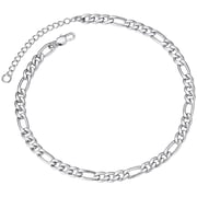 Silver Figaro Anklet