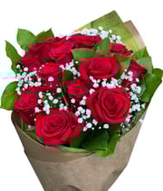 One Dozen Rose Bouquet