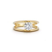 Sadie Solitaire Ring, Round Center