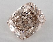 GIA 3.01 Carat Fancy Brown Pink-VS2 Cushion Modified Cut Diamond