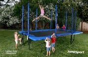StagedBounce 10'×17' Rectangle Trampoline with Enclosure