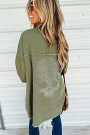 *SHIPS 9/9* The Lennon Oversized Olive Skull Jacket
