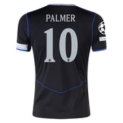 Nike Cole Palmer Chelsea T90 Authentic Third Jersey w/ Champions League & World Champions Patch 25/26 (Black/Silver)