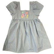 Disney Girls Blue Lightweight Short Sleeve Stitch Dress 4