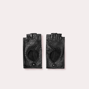 Fingerless Driving Glove with Crystals