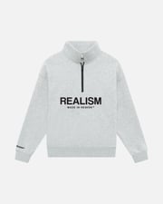SSS REALISM ELITE HALF ZIP SWEATER CLOUD GREY