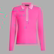 SILKY TECH NYLON QUARTER ZIP POLO
