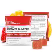 THC Free RECOVER Gummies - Vegan - Strawberry Mango - 50mg (Sample Size)
