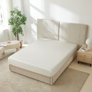 22 Momme Silk Fitted Sheet - Ivory