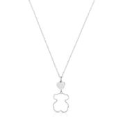 Silver TOUS New Silueta Necklace Bear motif