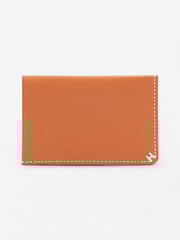 Hermes H Sellier Card Holder Tan Leather