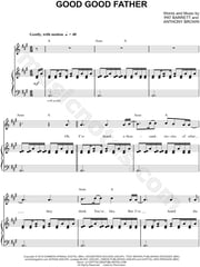 Chris Tomlin "Good, Good Father" Sheet Music in A Major (transposable) - Download & Print