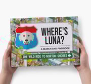 Personalized Golden Retriever Book: Where's Golden Retriever? The Wild Ride to Your City/State