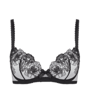 Astria Plunge Underwired Bra in Black | By Agent Provocateur