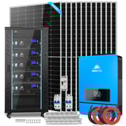 OFF GRID SOLAR KIT 12 X 550 WATTS SOLAR PANELS 25.6KWH LITHIUM BATTERY 10KW SOLAR INVERTER 48VDC 120V/240V SGR-10K25S