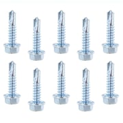 #14 x 1" Hex Screw w/ Self Drilling Tip (10 pack)