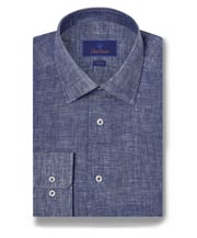 TBSP10104476 | Denim Linen Dress Shirt