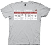 The Big Bang Theory My Weekly Schedule T-shirt