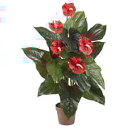 3’ Anthurium Silk Plant (Real Touch)