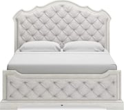 Arlendyne King Upholstered Bed In Antique White