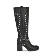 Cert Heeled Moto Boots