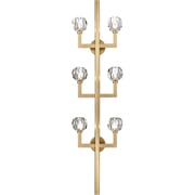 Parisian 6 Light 7 inch Aged brass Wall Sconce Wall Light