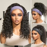 Weekly Special | Black / Brown Highlight Deep Wave Headband Wig (Get Free Trendy Headbands)