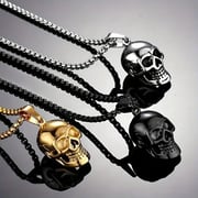 Men's Titanium Steel Skull Necklace