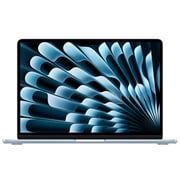 Apple MacBook Air (2025) 13.6 in. Notebook with Apple Intelligence, Apple M4 10-Core CPU, 8-Core GPU, 16 GB RAM, 256 GB SSD, up to 18 Hrs. of Battery Life & Mac OS - Sky Blue