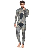 Seac USA Men's Pirana Two Piece Camo Hooded Wetsuit
