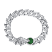WONG Ⅱ Ridge Iced Out Cuban Bracelet - 12mm