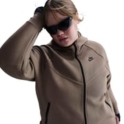 Nike Women's Sportswear Tech Fleece Full-Zip Windrunner Hooded Jacket - Brown