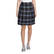 Women's Plaid Pleated Skort Top of Knee