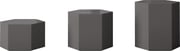 Centre 10in. Occasional Table, Glossy Dark Gull Gray