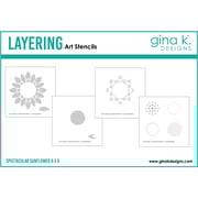 Gina K Designs Spectacular Sunflowers Layering Stencils gkdst55
